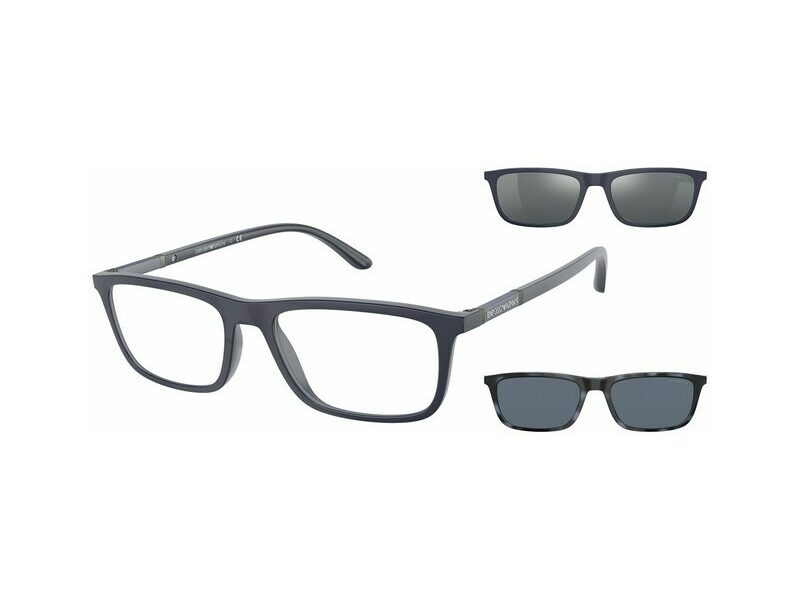 Emporio Armani EA 4160 50881W 55 Férfi szemüvegkeret (optikai keret) clip-on napszemüveg előtéttel  